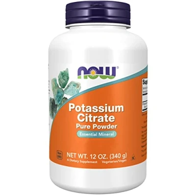 Abbildung von Now Foods, Potassium Citrate (Kaliumcitrat), 340g veganes Pulver, Laborgeprüft, Mineralien, Kalium, Glutenfrei, Sojafrei, Vegetarisch