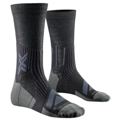 Abbildung von X Socks Bike Expert Merino Crew Fahrradsocke Schwarz Unisex Grösse 45 47
