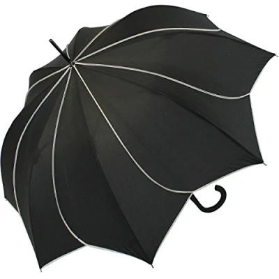 Abbildung von Pierre Cardin Stockschirm Damen groß stabil mit Automatik Sunflower schwarz