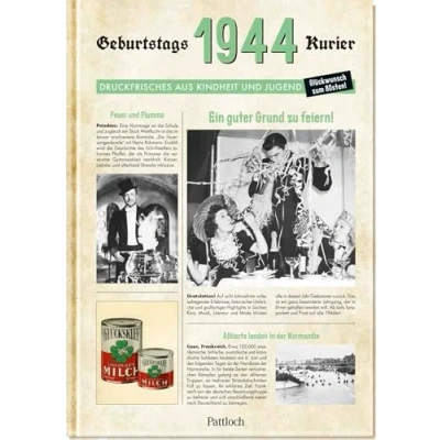 Abbildung von 1944 Geburtstagskurier: Druckfrisches aus Kindheit und Jugend Geburtstagszeitung als Geschenk zum 80. Geburtstag