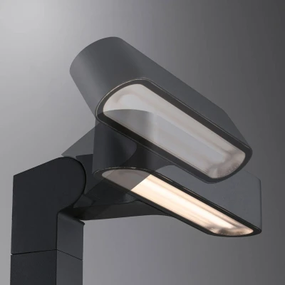 Abbildung von Paulmann 94546 Plug &amp; Shine LED Außenleuchte Pollerleuchte Ito Horizontal IP65 1x6 Watt dimmbar Anthrazit Metall, Kunststoff 3000 K