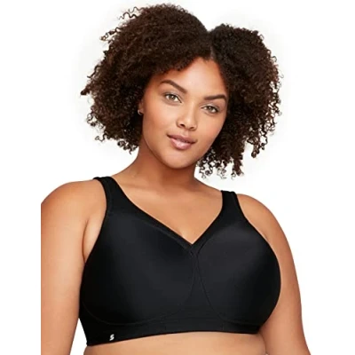 Abbildung von Große Größen Plusgröße Nahtloser MagicLift Sport BH ohne Bügel Nr. 1006, Schwarz, 90D