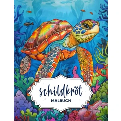 Abbildung von Schildkröte Malbuch: 50 Wunderschöne und Entspannende Schildkröten Designs zur Stressbewältigung Kreativen Entfaltung für Kinder Erwachsene
