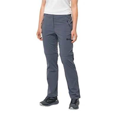 Abbildung von Jack Wolfskin Damen Glastal Zip Off Pants Wanderhose, Dolphin, 46 EU