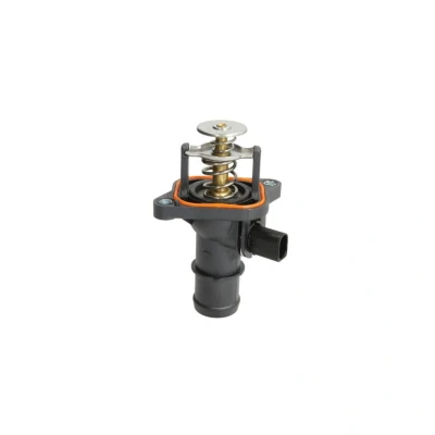 Abbildung von THERMOTEC D2T005TT Kühlwasserthermostat mit Gehäuse VOLKSWAGEN: Golf 4, 5, Bora Saloon, AUDI: A3 Hatchback, SKODA: Octavia 1 Combi
