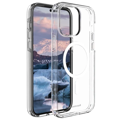 Abbildung von Apple iPhone 14 Pro Max Hülle MagSafe Recyceltem Kunststoff dbramante1928 Hard Case/Backcover Handyhülle Transparent Shockproof/Stoßfest