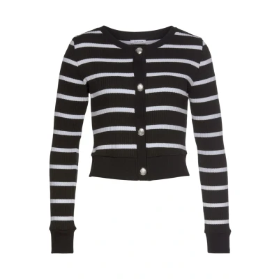 Abbildung von Lascana Strickjacke, Damen, Größe: 36, Schwarz weiß gestreift