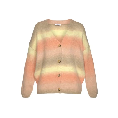 Abbildung von Lascana Strickjacke, Damen, Größe: 40/42, Apricot gelb braun