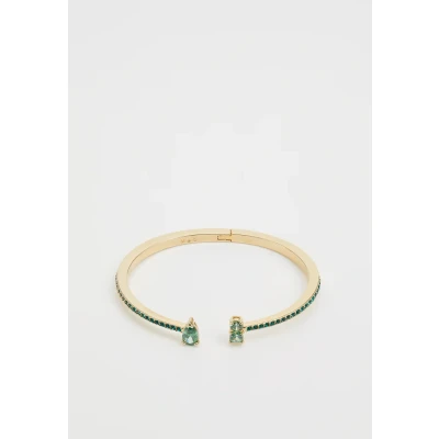 Abbildung von Swarovski Matrix Armreif, Verschiedene Schliffe, Grün, Goldlegierungsschicht
