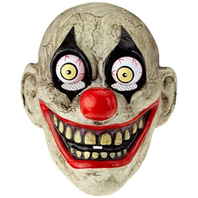 Abbildung von Haunted House The Clown Gesichtsmaske mit beweglichen Augen Mehrfarbig (Rubies S5144)