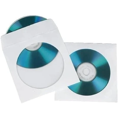 Abbildung von Hama CD Hülle »CD , DVD Papier Schutzhüllen, Weiß, 100er Pack, Leerhülle aus Papier«