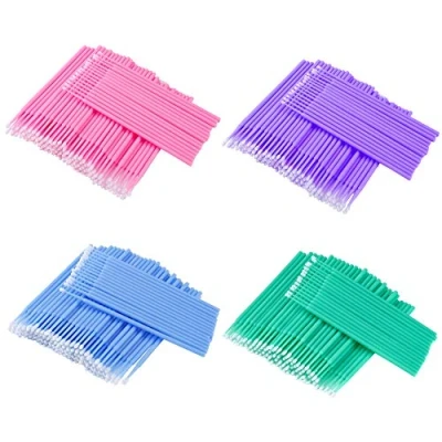 Abbildung von Einweg Microbürsten Wimpernbürste Reinigungsstäbchen Applikator für Wimpernverlängerung Entferner Makeup Dental 400 Stück