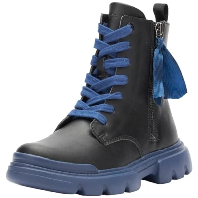 Abbildung von Geox J Junette Girl Ankle Boot, Black/Navy, 32 EU