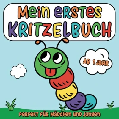 Abbildung von Mein erstes Kritzelbuch ab 1 Jahr: Liebevoll gestaltetes Malbuch mit niedlichen Tiermotiven zum Ausmalen für Kinder