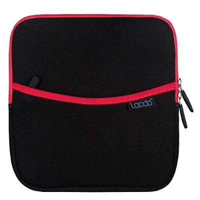 Abbildung von Lacdo Externer CD DVD USB Laufwerk Festplattentasche Schutzhülle für HP F6V97AA#ABB/Asus U9M U7M / LG GP57ES40 Dell Slim DW316 Apple SuperDrive Brenner Stoßfest Wasserdicht Tasche Case, Rot