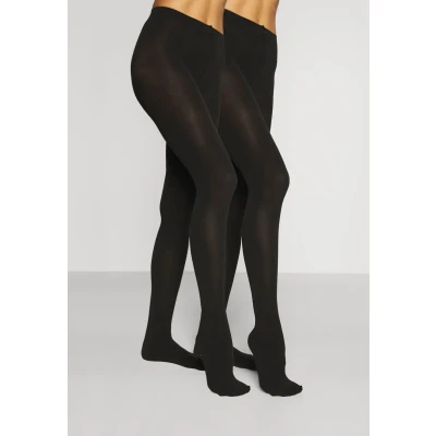 Abbildung von camano Women Thermo Light Tights 2 PACK Strumpfhose, Damen, Größe: 44/46, Black