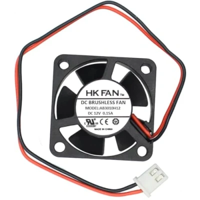 Abbildung von 30 mm x 10 3010 12 V Kugellager bürstenloser DC Kühlventilator Lüfter, 2 pin