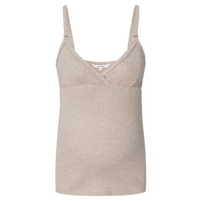 Abbildung von Noppies Stillschlaf MAJA Nachtwäsche Shirt, Damen, Größe: XS, Taupe melange