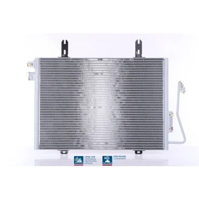 Abbildung von NISSENS 94324 Klimakondensator ohne Trockner Aluminium 552 R 134a RENAULT: Kangoo I Express, CLIO 2 Kasten