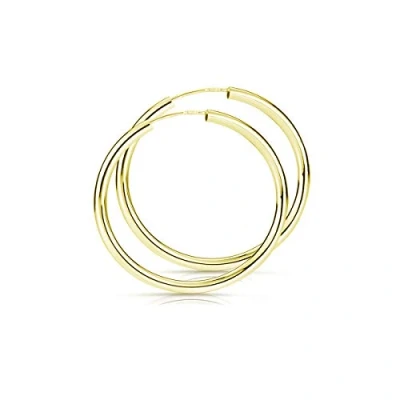 Abbildung von Materia Damen Ohrringe Silber 925 Creolen 40mm vergoldet SO 113