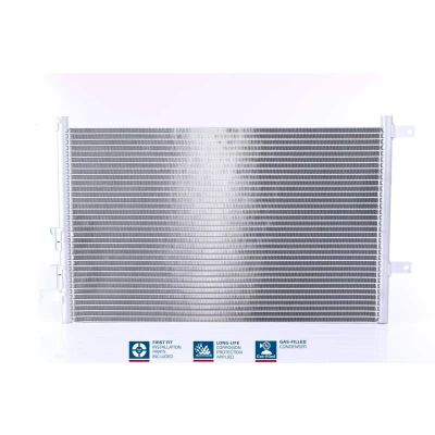 Abbildung von NISSENS 94526 Klimakondensator ohne Trockner Aluminium 570 R 134a ALFA ROMEO: 147, 156 Sportwagon