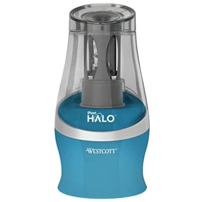 Abbildung von Westcott E 55053 00 iPoint HALO Batteriebetriebener Anspitzer, türkis