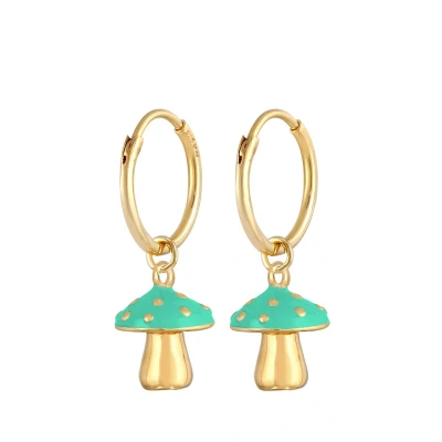 Abbildung von Elli LUCK Mushroom Ohrringe, Damen, Größe: One Size, Türkis