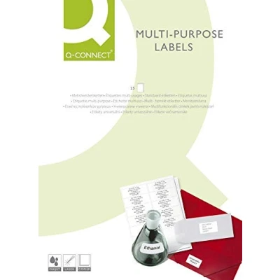 Abbildung von Q Connect KF10639 Etiketten weiß, 66 x 33.9 mm