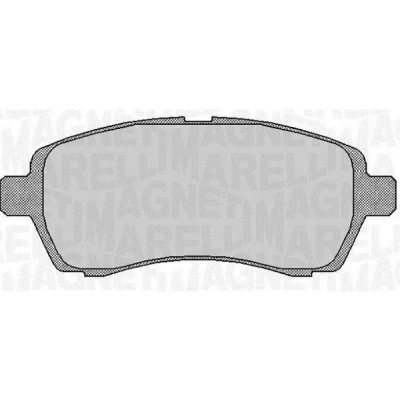Abbildung von MAGNETI MARELLI 363916060254 Bremsbelagsatz FORD: Fiesta 6, 6 Van, Mk6 Saloon, DAIHATSU: Sirion II
