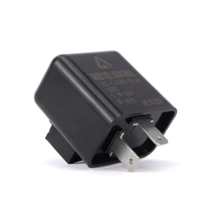 Abbildung von Aharon Motolumino Blinker Relais Für Motorräder Universal 12V LED/Halogen mehrere Marken 2 Pin Anschluss LED Blinkleuchten Lauflichtblinker Blinkrelais Blinkergeber