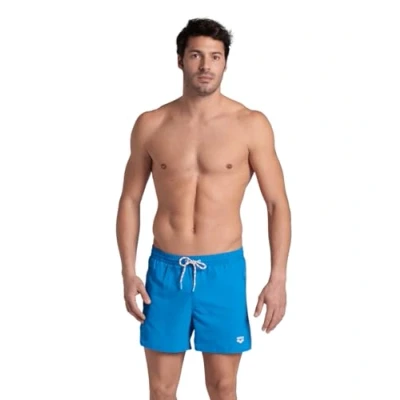 Abbildung von Arena Herren Mens Pro_File Beach Short Logo Swim Trunks, Blue Lake White, L EU