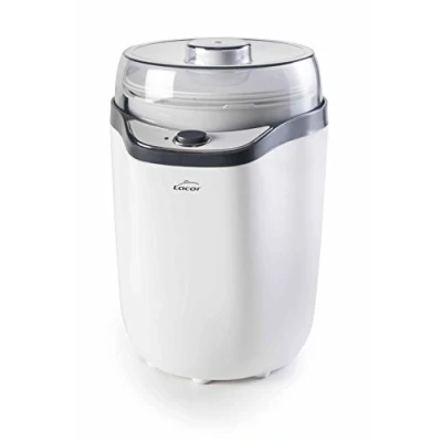 Abbildung von Lacor 69246 Joghurtbereiter, Kunststoffdeckel, inklusive zwei Behälter 1,6 l und 1,8 l, spülmaschinenfeste Becher, 8 14 Stunden Zubereitung 20 W, Polypropylen, Liter, weiß