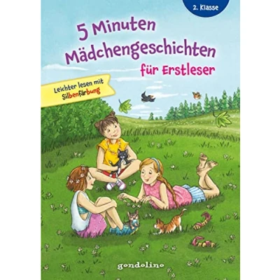 Abbildung von 5 Minuten Mädchengeschichten für Erstleser: Erstlesebuch mit kurzen Geschichten und großer Fibelschrift ab 7 Jahren
