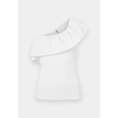 Abbildung von ONLY Onlsoffy ONE Shoulder Top, Damen, Größe: XL, Cloud dancer