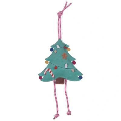 Abbildung von QHP Pferdespielzeug Weihnachtsbaum in Wildleder Grün
