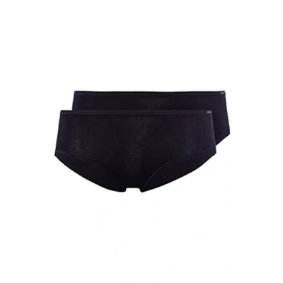 Abbildung von Skiny Damen Panty 2ER PACK Panties, Damen, Größe: 38, Black