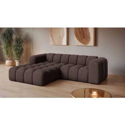 Abbildung von OTTO home Ecksofa »KALLIE Design Sofa mit Wellenunterfederung, Bubble Optik, 248/186/72cm«, moderne Steppung, hoher Sitzkomfort und modernes