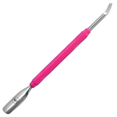 Abbildung von K Pro Nagelhautschieber und Nagelreiniger mit Löffel aus Edelstahl Pusher (Pink)