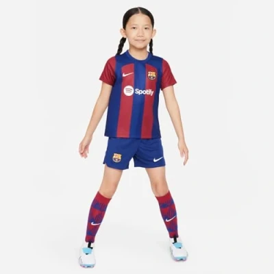 Abbildung von Nike Performance FC Barcelona Unisex SET FußballTrikot für Kinder, Größe: 110/116, Deep royal blue/noble red/white