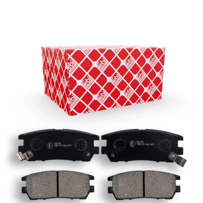 Abbildung von FEBI BILSTEIN 170239 Bremsbelagsatz Hinterachse mit akustischer Verschleißwarnung MITSUBISHI: PAJERO 2, Delica / Space Gear MPV, 2 Canvas Top