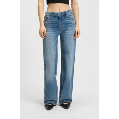 Abbildung von HUGO Gamala Flared Jeans, Damen, Größe: 25x32, Medium blue
