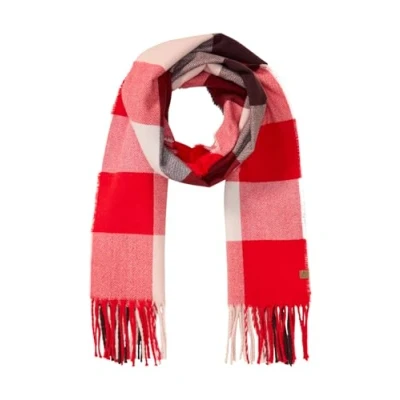 Abbildung von camel active MIT Kariertem Muster Schal, Damen, Größe: One Size, Red checks