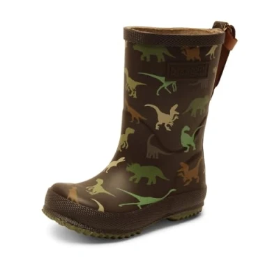 Abbildung von Bisgaard Basic BOOT Unisex Gummistiefel für Kinder, Größe: 22, Brown dino Schuhe