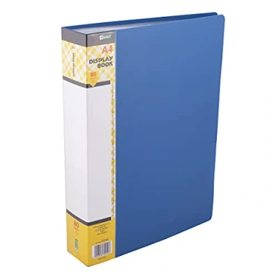 Abbildung von D.RECT Sichtbuch PP A4 80 Hüllen Sichtmappe Solid Präsentationsordner Angebotsmappen Blau
