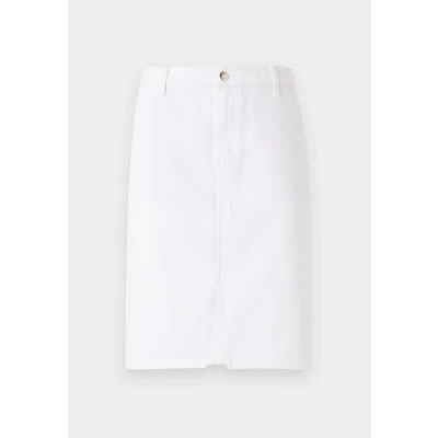 Abbildung von Tommy Hilfiger KNEE Straight Skirt Jeansrock, Damen, Größe: 44, Optic white