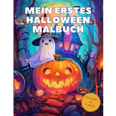 Abbildung von Mein Gruseliges Halloween Malbuch: Spaßiges Zeichnen und knifflige Rätsel für Kinder ab 4 Jahren