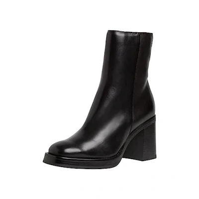 Abbildung von Tamaris Damen Boots mit Absatz Leder Blockabsatz; BLACK/schwarz; 39 EU