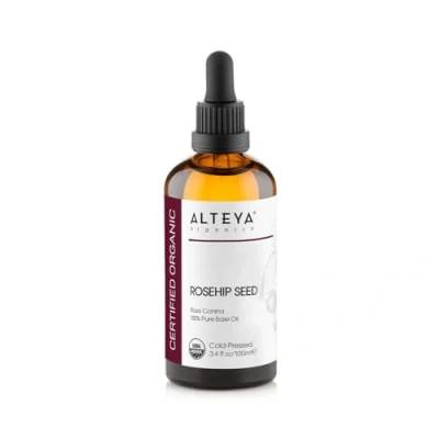 Abbildung von Alteya Bio Hagebuttenöl 100ml 100% USDA Organic zertifiziert Rein Natürlich Kaltgepresst Hagebuttensamen Trägeröl Feuchtigkeitsspendend, Aufbauend, in Premium therapeutischer Qualität