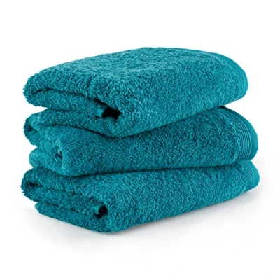 Abbildung von MÖVE Superwuschel Handtuch Set, 3 Handtücher Made in Germany, 100% Baumwolle, lagoon, 3*50 x 100 cm