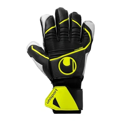 Abbildung von uhlsport Soft Flex Frame Jr., Kinder und Erwachsene Torwarthandschuhe, Noir/Jaune Fluo, 8